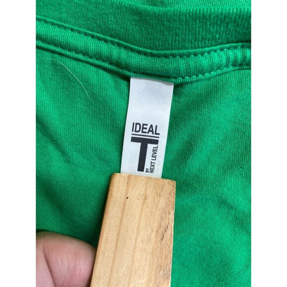 Next Level Womens Graphic TShirt XL Shenanigans Green Clover V Neck St Patricks - Picture 3 of 6